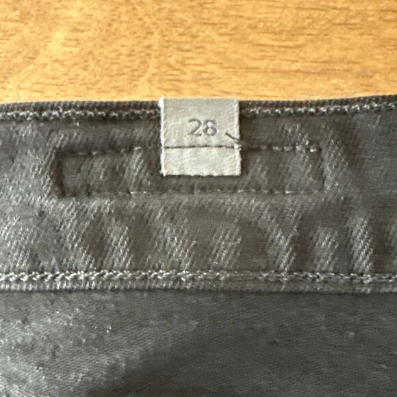 Citizens of Humanity Olivia Crop High Rise Slim Black Jeans Size 28 Button Fly - Picture 6 of 12